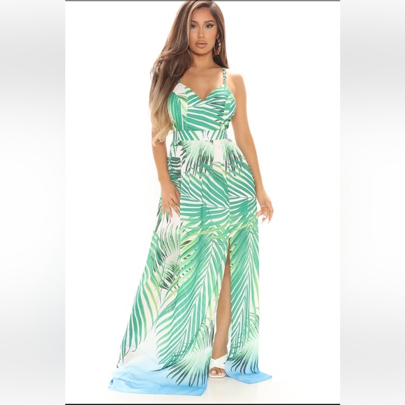 Dresses | Palm Tree Maxi Dress | Poshmark